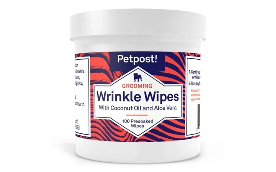 Petpost Bulldog Wrinkle Wipes For Dogs - Cleans And Soothes Pug Wrinkles And Folds