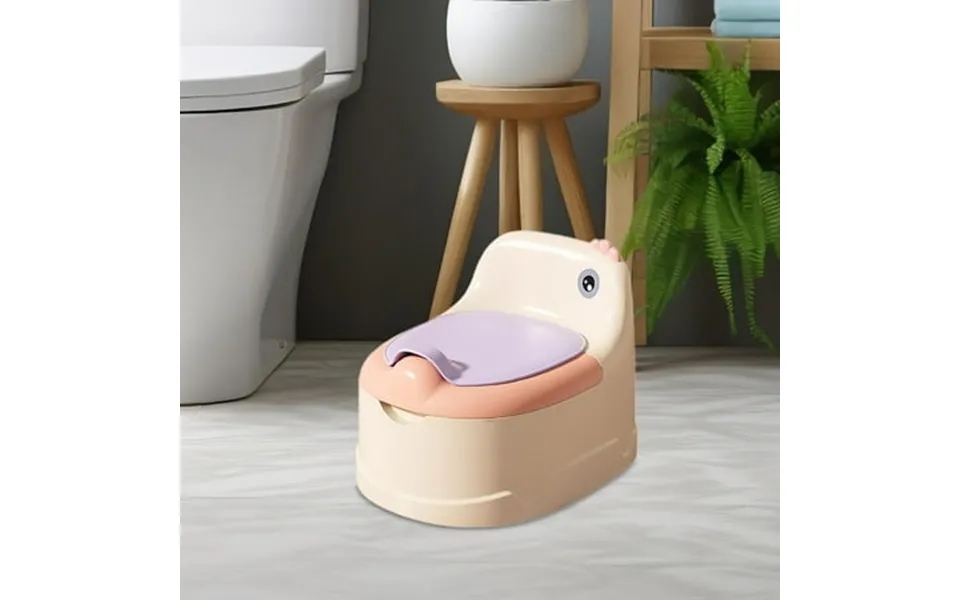 Petsola Child Potty Chair Baby Potty Chair With Brush Adorable Non Slip Comfortable Seat Indoor Potty For Infants Boys A