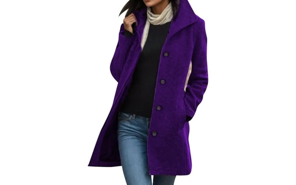 Pfwowb Womens Coat Ladies Thick Woolen Coat Mid Length Quality Overcoat For Autumn And Winter Womens Coats Winter