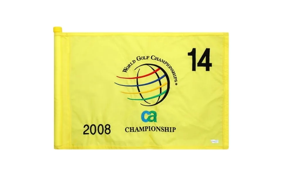 Pga Tour Event-used 14 Yellow Pin Flag From The Ca Championship On March 17th To 23rd 2008