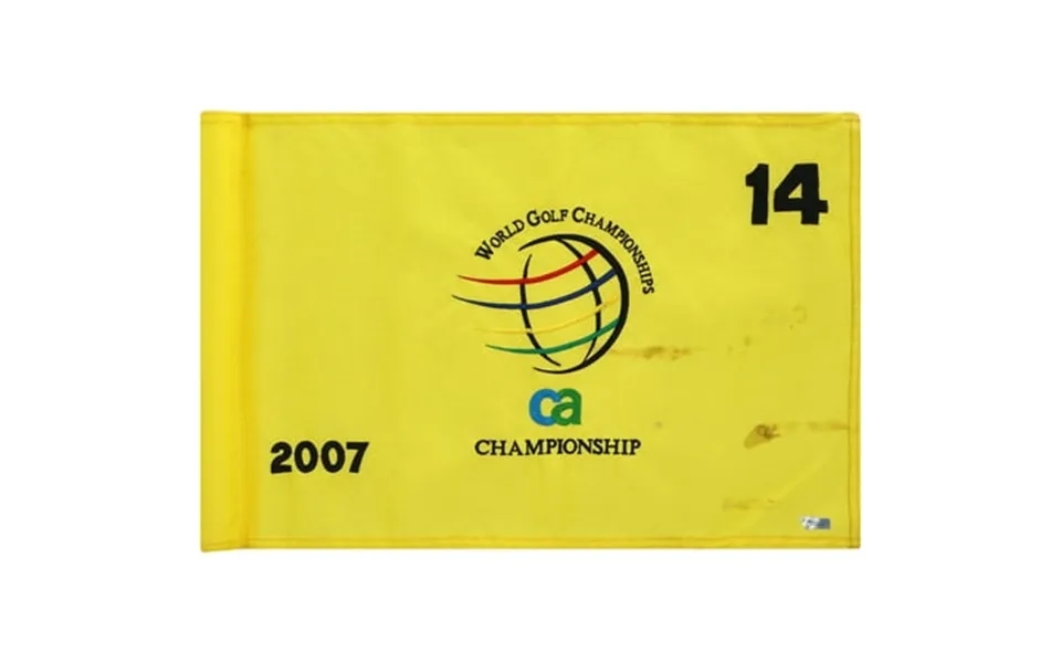 Pga Tour Event-used 14 Yellow Pin Flag From The Ca Championship On March 22nd To 25th 2007 - Fanatics Authentic Certifie