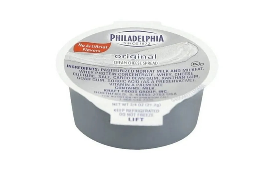 Philadelphia Original Cream Cheese Cup 3 4 Ounce -- 100 Per Case
