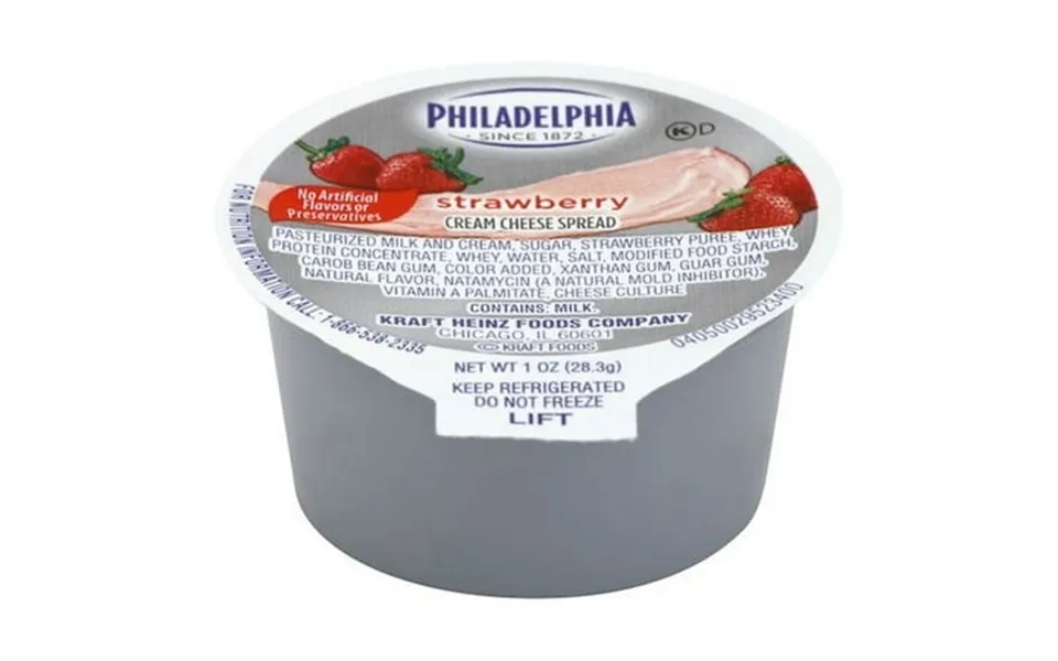 Philadelphia Strawberry Cream Cheese 1 Ounce -- 100 Per Case
