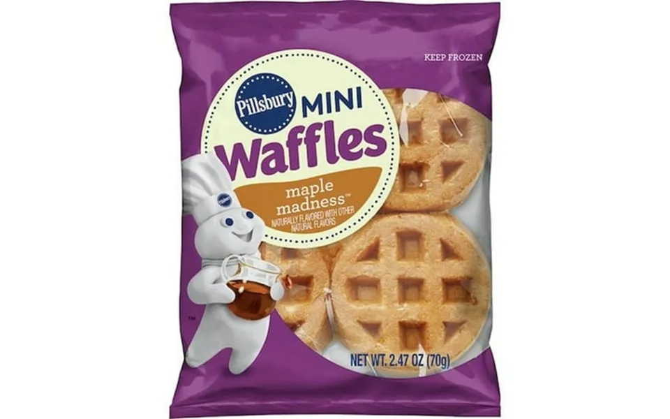 Pillsbury Maple Madness Mini Waffles 2.47 Ounce -- 72 Per Case