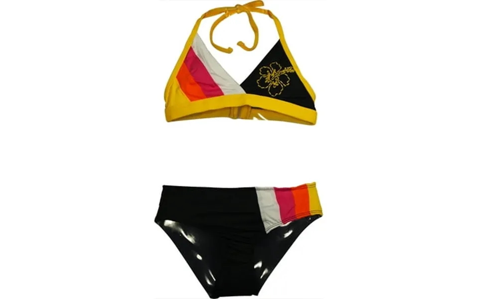 Pink Platinum - Little Girls 2 Piece Bikini Swimsuit 33549-4 Multi Hibiscus