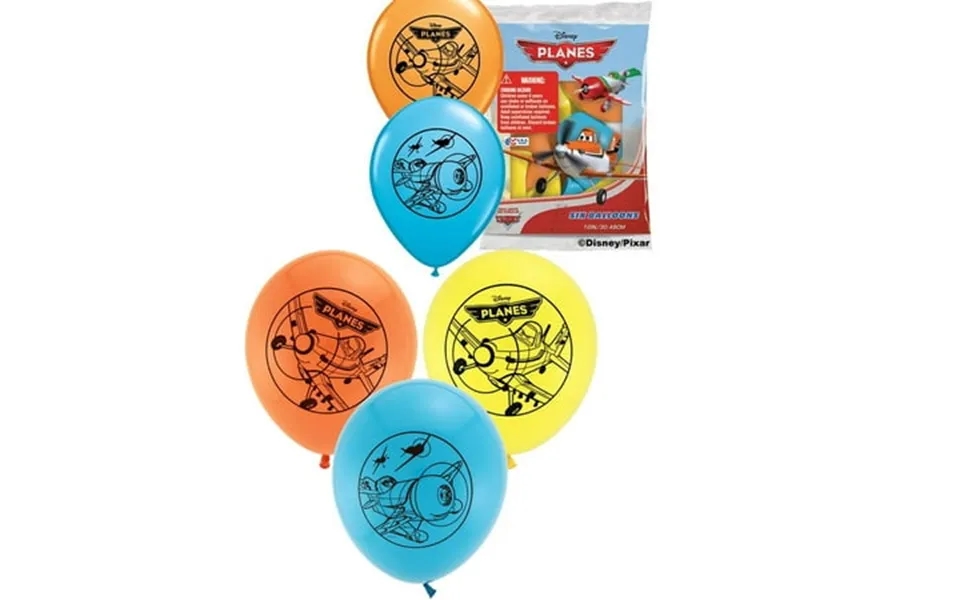 Pioneer - 12 Disney Planes Latex Balloons