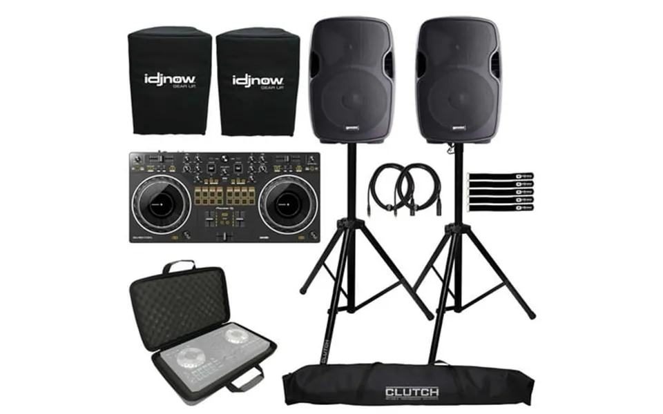 Pioneer Dj Ddj-rev1 Scratch Style 2-channel Dj Controller With Gemini As-1500p 15 Active Speakers Package