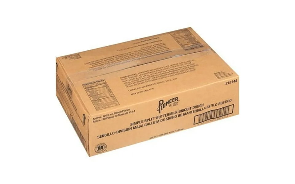 Pioneer Simple Split Buttermilk Biscuit Dough 4 Ounce -- 120 Per Case