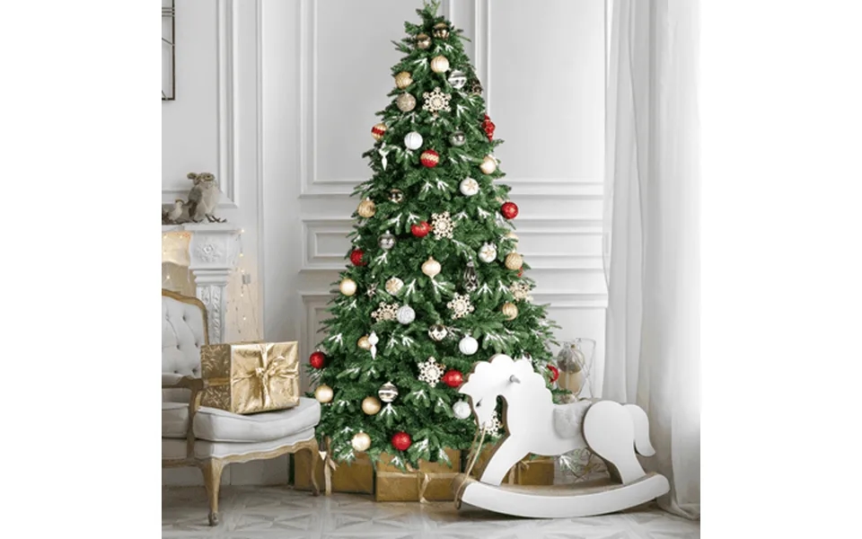 Pirecart 6ft Pre-lit Christmas Trees Realistic Artificial Christmas Tree With 250 Warm White Lights 850 Branch Tips Ice