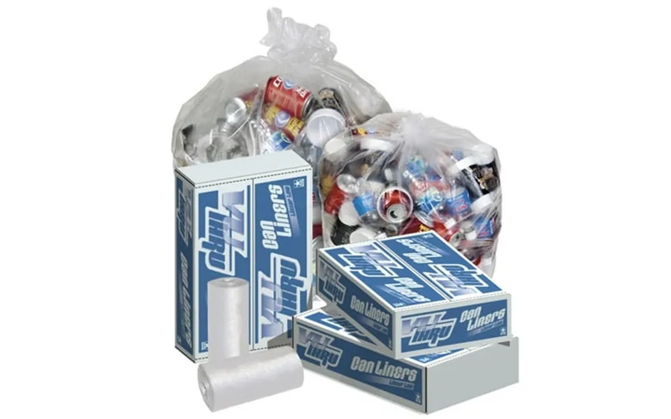 Pitt Plastics Linear Low-density Can Liners 0.95-mil 23 Gallons Clear Case Of 100