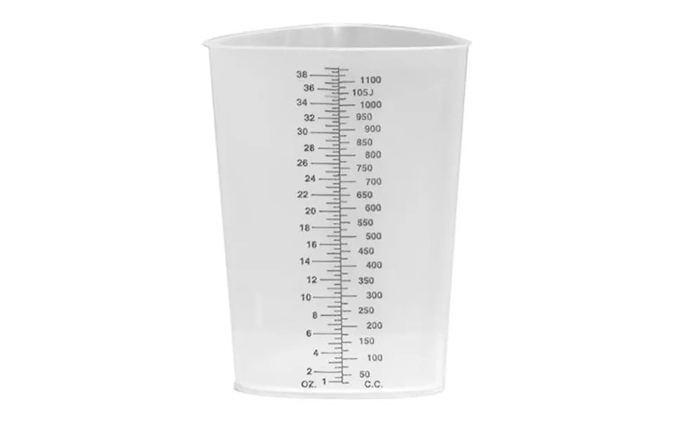 Plasti-grad Triangular Polypropylene Graduated Beaker Translucent 1200 Ml 200 Ct