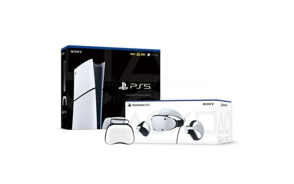 Playstation 5 & Psvr2 Deluxe Combo Vr2 Headset Sense Controllers Ps5 Digital Console Dualsense 4k Hdr Advanced Rendering