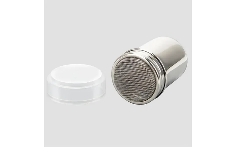 Plutput Stainless Steel Icing Sugar Powder Shaker With Lid Chocolate Cocoa Flour Mesh Sifter Duster Sprinkler For Coffee