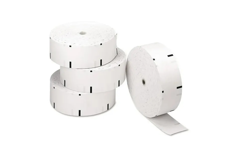 Pm Company 06507 Thermal Paper Rolls Atm Rolls 3-1 8 X 1 960 Ft White 4 Carton