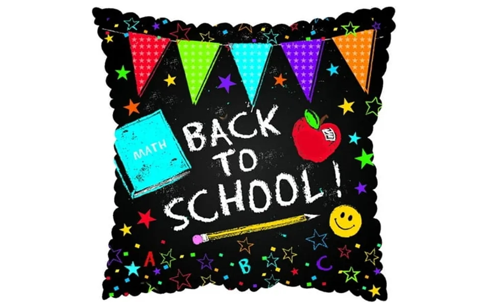 Pmu Back To School Pennants 18 Inch Mylar Balloon Pkg 1