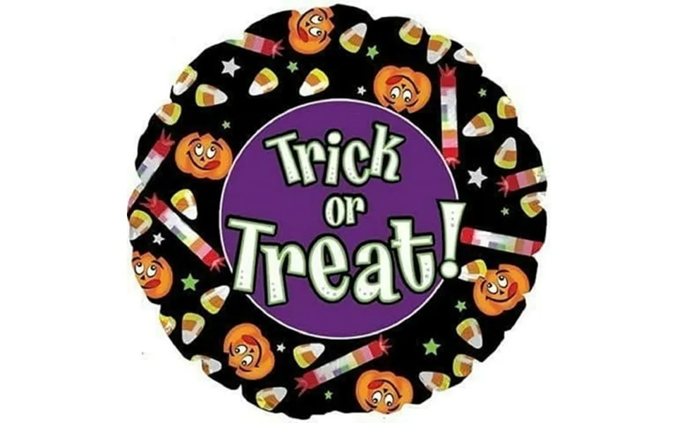 Pmu Halloween Trick Or Treat Candy 18 Inch Mylar-foil Balloon Pkg 1