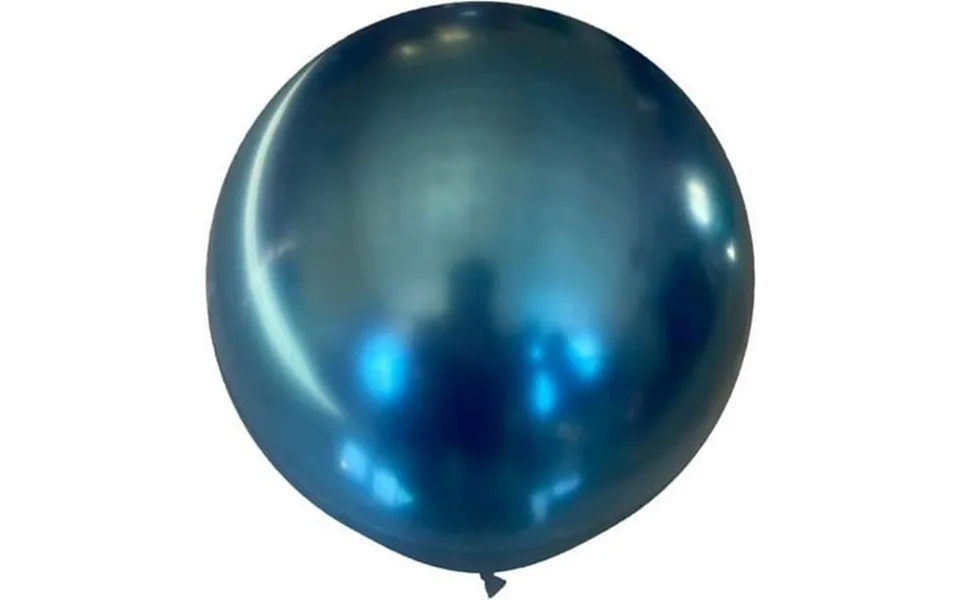 Pmu Jumbo Latex Balloons 36 Inch Chrome Blue 12 Pkg Pkg 1