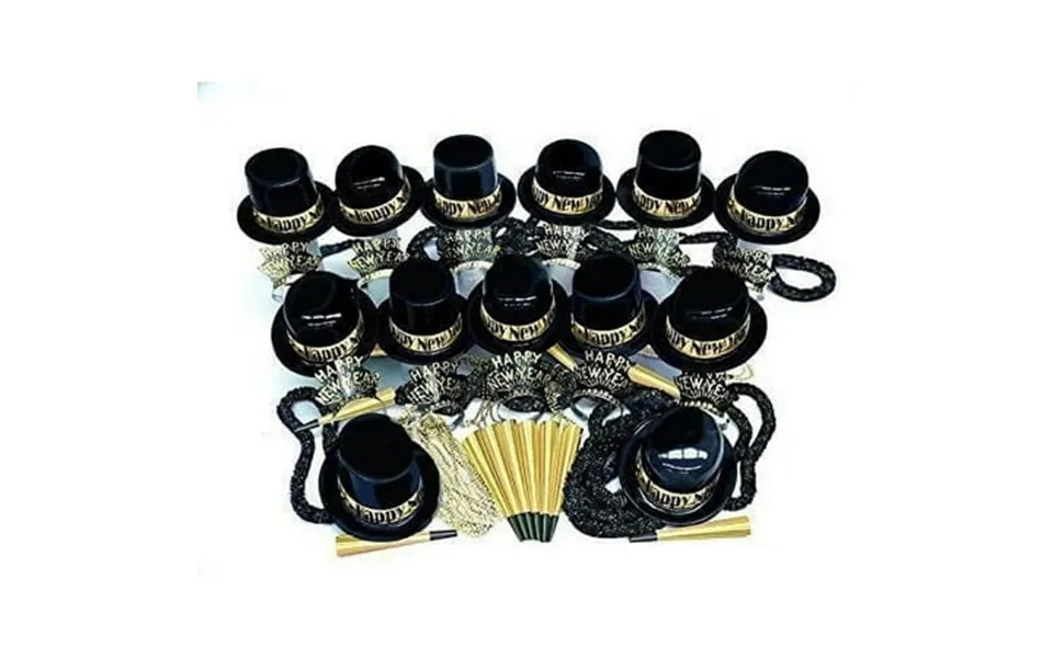 Pmu New Year S Eve Party Supplies 2025 Gold Showboat Party Kit Party Kit Assortment For 100 Persons