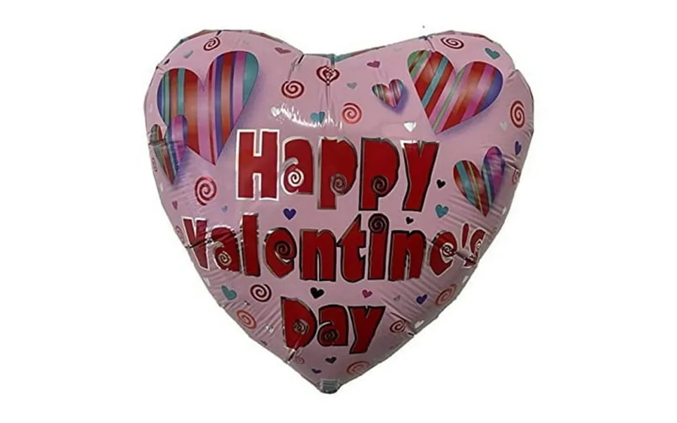 Pmu Valentine’s Day Hearts And Stripes 18 Inch Mylar-foil Balloon Valentine S Day Proposal Special Events Photo Props Pa