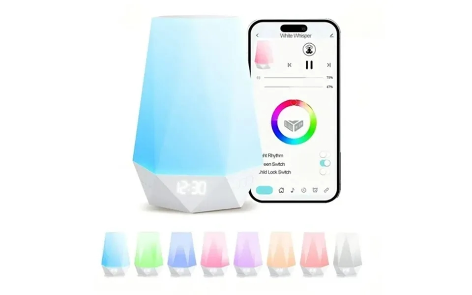 Pohot Baby & Kids Sound Machine Sleep Trainer Routine Builder White Noise Soother With Bluetooth Speaker For Adults