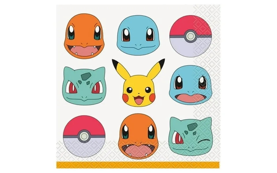 Pokémon Luncheon Napkins 16ct -3 Pack