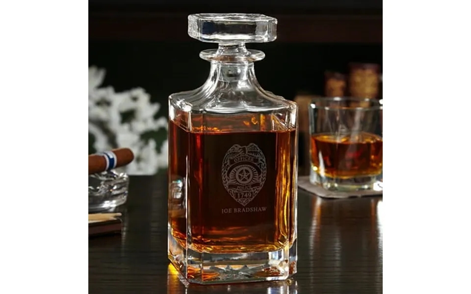 Police Badge Custom Carson Decanter