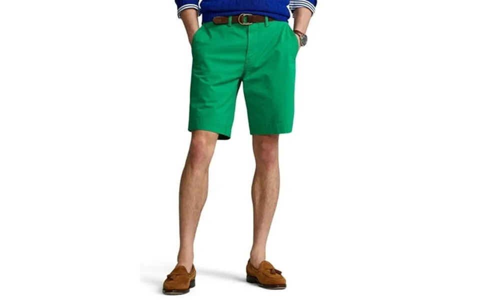 Polo Ralph Lauren Men S Stretch Classic Fit 9 Flat Front Shorts Green 30