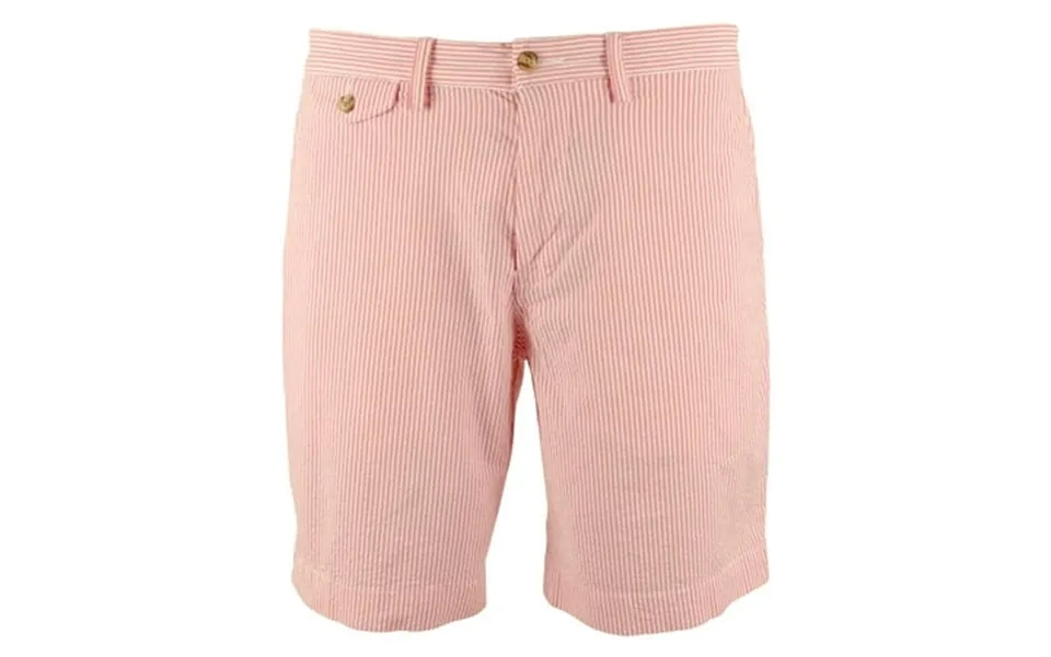 Polo Ralph Lauren Men S Stretch Classic Fit 9 Seersucker Shorts Pink 30
