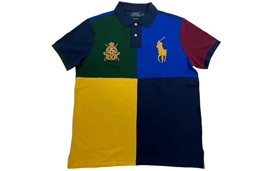 Polo Ralph Lauren Mens Short Sleeve Mesh Custom Slim Fit Big Pony Polo Shirt