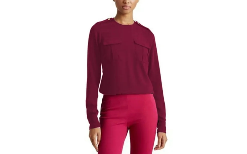 Polo Ralph Lauren Rozafine Long Sleeve-shirt Fuchsia Small