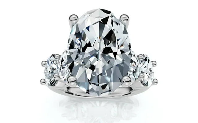 Pompeii Certified 8.50ct Oval Diamond Engagement Ring 14k Gold F G Vs2-si1 product image