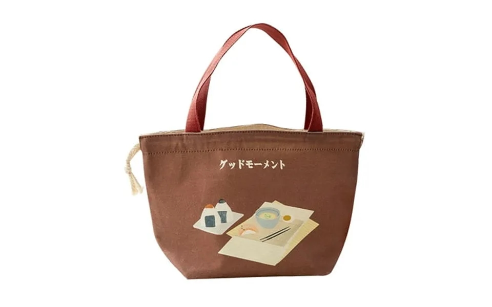 Pompotops Canvas Portable Lunch Bag Lunch Box Bag Cartoon Outdoor Portable Picnic Bag