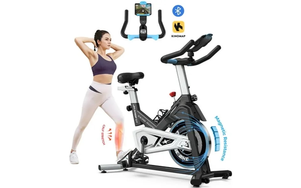 Pooboo Bluetooth Magnetic Exercise Bike Indoor Cycling Bike Stationary Bikes 40lbs Flywheel 350lbs