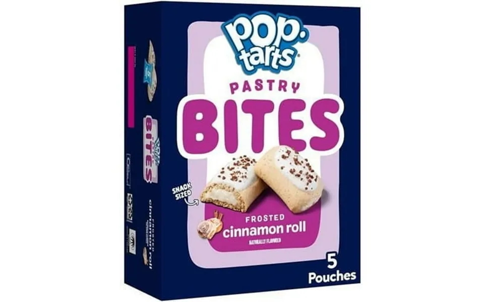 Pop-tarts Baked Pastry Bites Kids Snacks School Lunch Frosted Cinnamon Roll 7oz Box 5 Pouches
