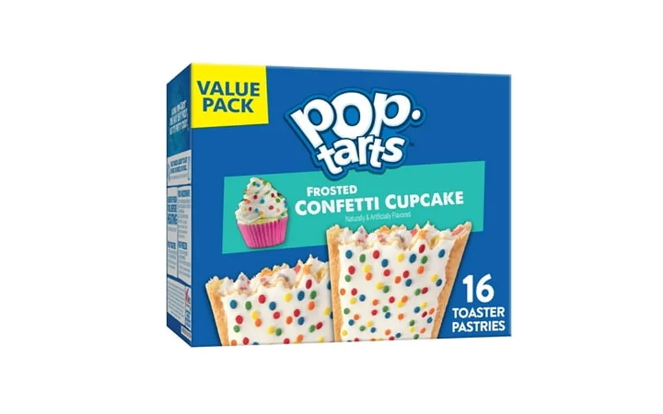Pop-tarts Frosted Confetti Cupcake Toaster Pastries Breakfast Foods Shelf-stable 27 Oz 16 Count