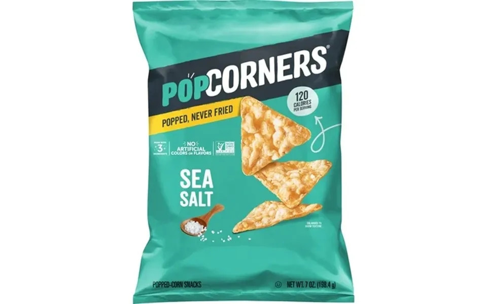Popcorners No Artificial Colors Or Flavors Sea Salt Popped Corn Chips Bag 7 Oz