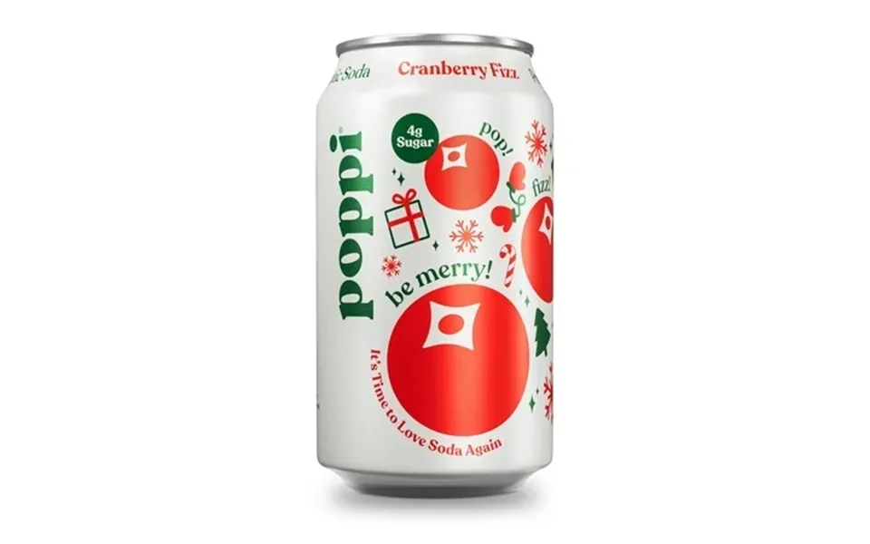Poppi Sparkling Prebiotic Soda Beverages W Apple Cider Vinegar Seltzer Water & Fruit Juice Cranberry Fizz 12oz 12 Pack P