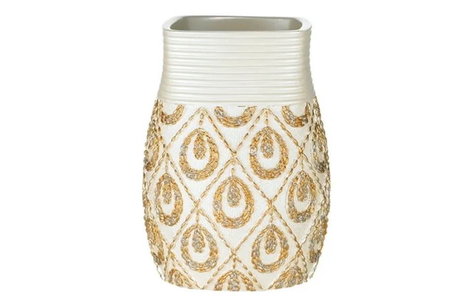 Popular Bath Seraphina Bathroom Tumbler- Beige Gold