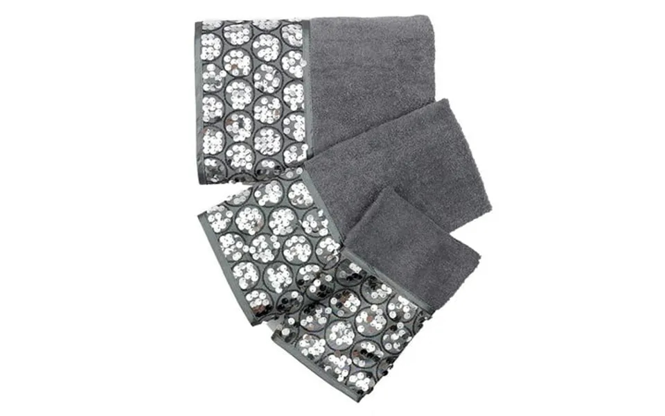 Popular Bath Silver Sinatra Bath Decor Accessories Premium Durable Acrylic Resin Eco-friendly 3-piece Bath Towel Set