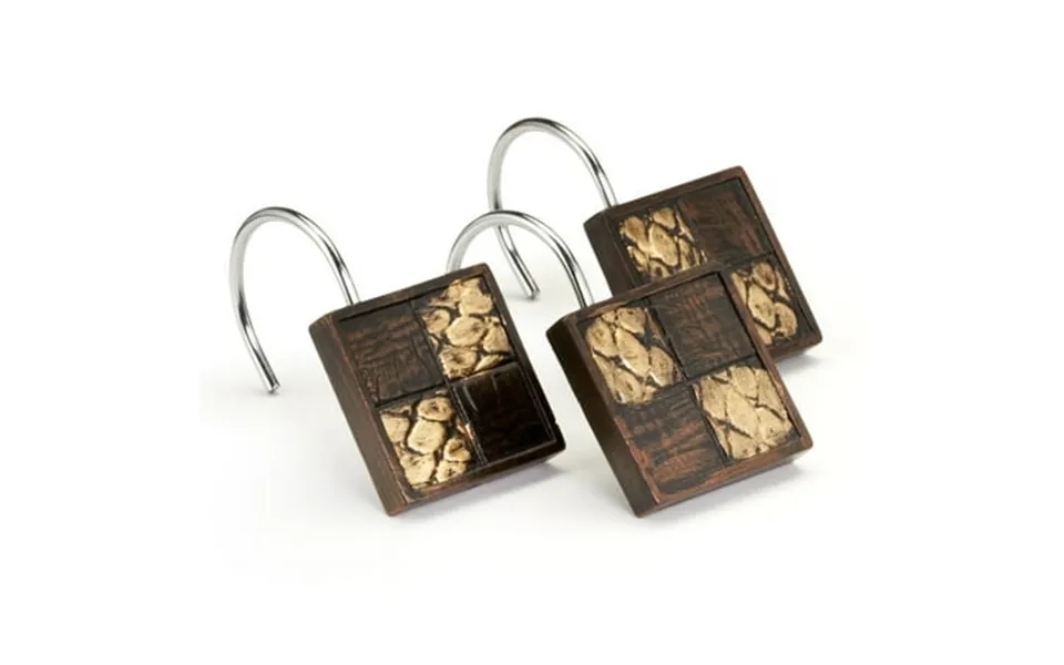 Popular Bath Zambia Copper Collection - Bathroom Shower Curtain Hooks