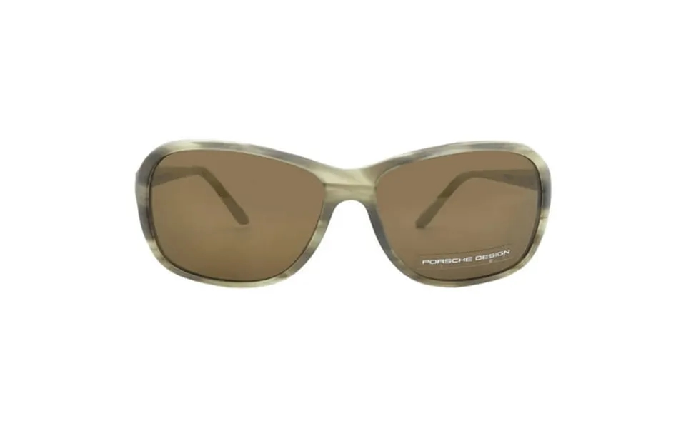 Porsche Design Brown Rectangular Unisex Sunglasses P8558 D 65