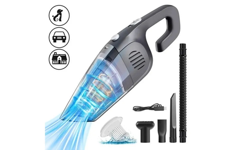 Portable Car Vacuum Cleaner 120w Cordless Handheld Vacuum 7.5kpa Powerful Wet Dry Vac Multi-purpose For Home Car Pet Hai