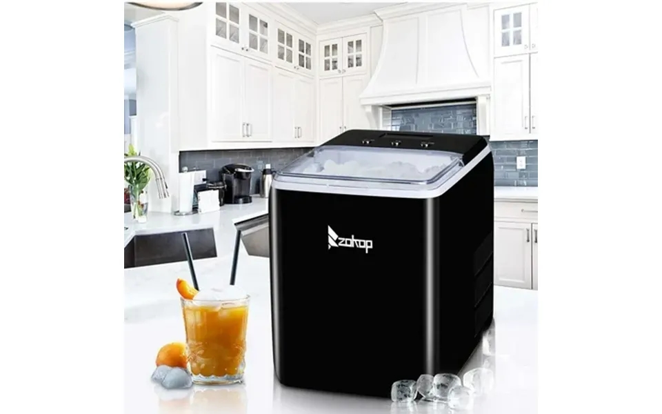 Portable Compact Electric Ice Cube Maker Machine Automatic Countertop Ice Cube Maker Machine With Ice Scoop & Basket Fas
