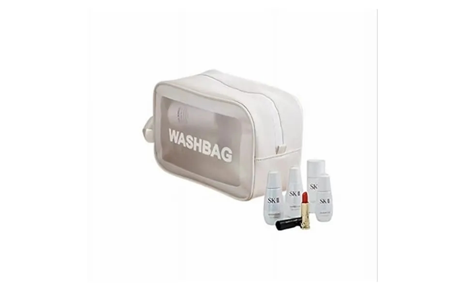 Portable Pvc Waterproof Travel Translucent Cosmetic Bag Large Capacity Sturdy Leakproof Organizer Toiletry Bag For Women