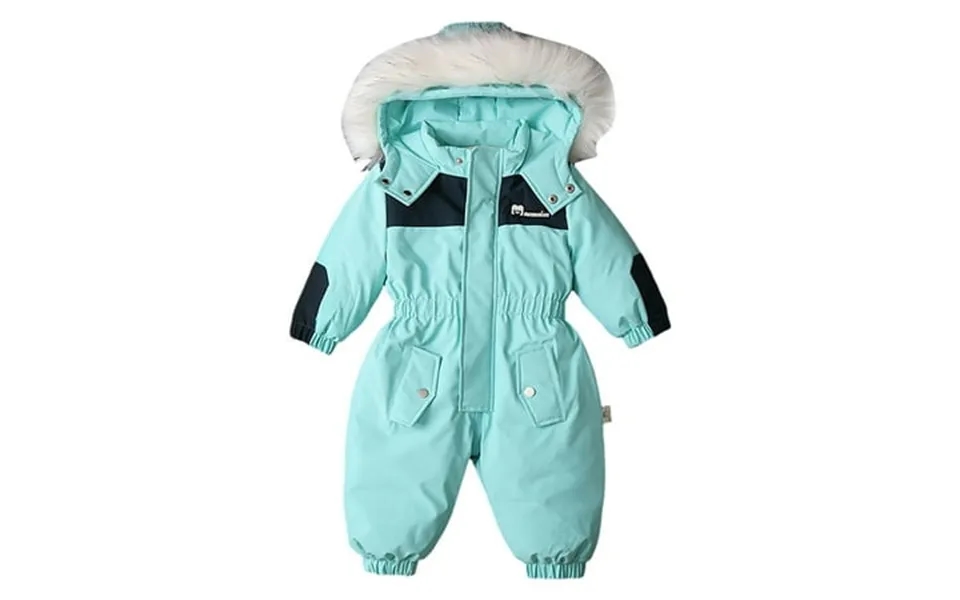 Povozer Baby Snowsuit Toddler Snow Suit Boy Winter Coat Girl Puffer Jacket Sky Blue 3-4y