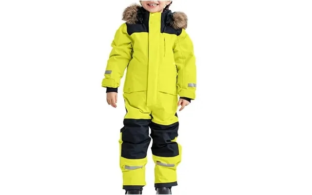 Povozer Snow Suits Kids Boys One Piece Snowsuits Windproof Winter Outdoor Green 12-13y product image