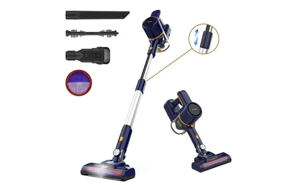 Poweart Cordless Vacuum Cleaner 6-in-1 Multifunction Vacuum Quiet Stick Vacuum Cleaners For Home Pet Hair