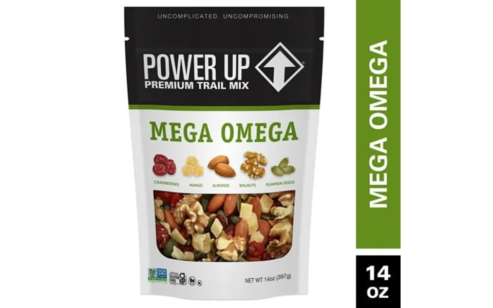 Power Up Trail Mix Mega Omega 14oz Gluten Free Vegan Non-gmo
