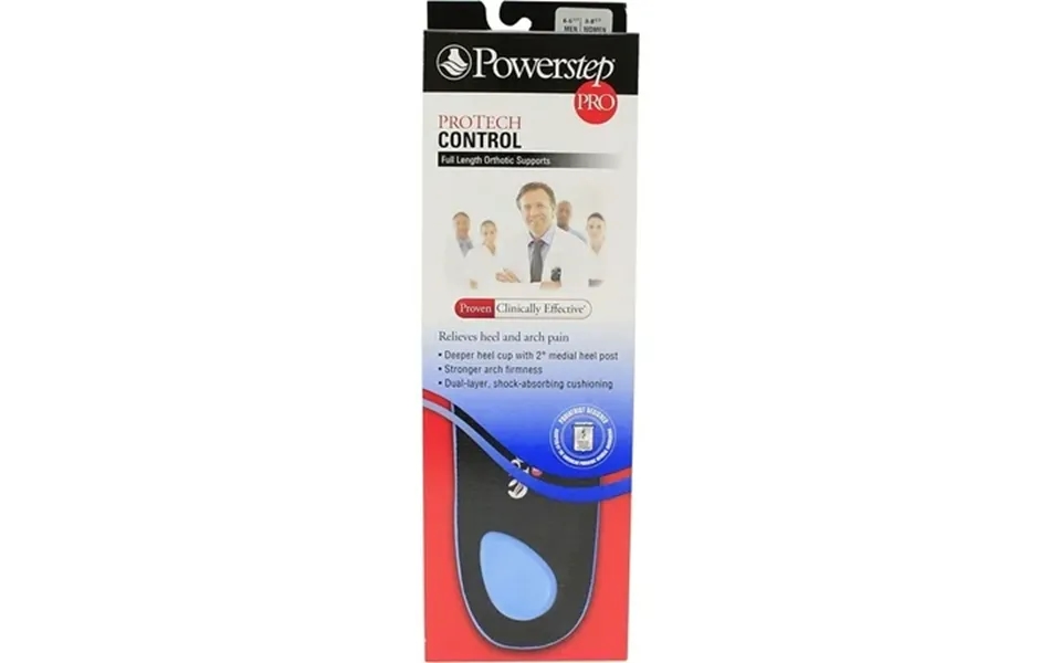 Powerstep Size A Protech Control Full Length Orthotics W 6 - 6 1 2 M 4