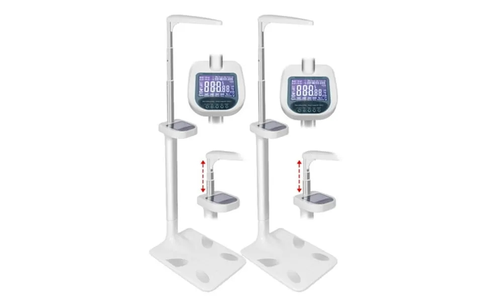 Powkol 2 Pcs 440lbs Capacity Professional Digital Physician Scale Ultrasonic Height And Weight Scale 2